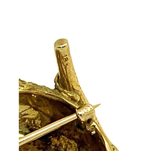 Cartier 18K Yellow Gold Ruby Diamond Bird Brooch Pin Vintage Rare Estate… - Picture 9 of 13